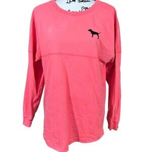 PINK Victoria's Secret neon tunic top long sleeve size S gym yoga casual